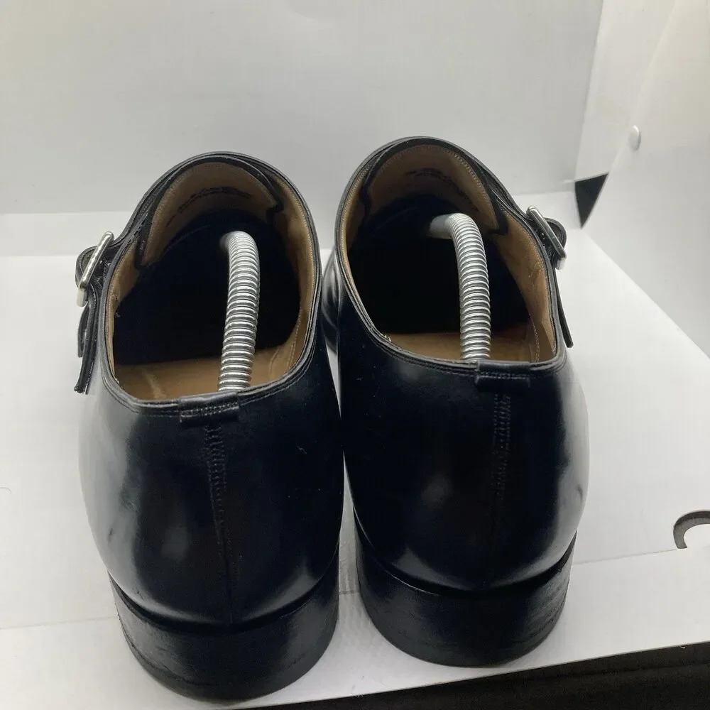 BALLY SCRIBE DOUBLE MONK STRAP Black Mens 9.5 DRESS SHOES